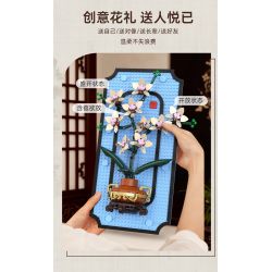 KAIYU KEEYEE WORLD K96235 96235 TRANH TREO HOA LAN bộ đồ chơi xếp lắp ráp ghép mô hình Arts & Crafts PHOTO FRAME 531 khối