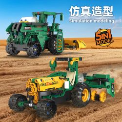 KAIYU KEEYEE WORLD K96234 96234 XE NÔNG NGHIỆP ROBOT NĂM BIẾN bộ đồ chơi xếp lắp ráp ghép mô hình Technic ASSEMBLING AGRICULTURAL VEHICLES Kỹ Thuật Công Nghệ Cao Mô Hình Phương Tiện 331 khối