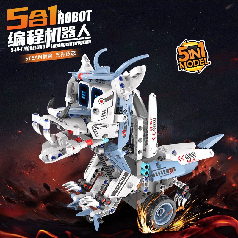 KAIYU KEEYEE WORLD K96229 96229 ROBOT LẬP TRÌNH NĂM BIẾN CHARIZARD bộ đồ chơi xếp lắp ráp ghép mô hình Technic Kỹ Thuật Công Nghệ Cao Mô Hình Phương Tiện 342 khối