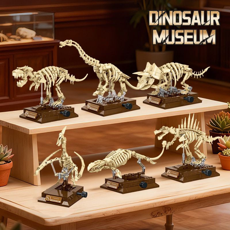 JIESTAR 57035 BẢO TÀNG KHỦNG LONG TYRANNOSAURUS REX bộ đồ chơi xếp lắp ráp ghép mô hình DINOSAUR MUSSUM 289 khối