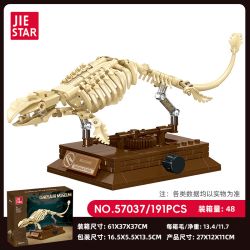 JIESTAR 57037 BẢO TÀNG KHỦNG LONG MOSASAURUS bộ đồ chơi xếp lắp ráp ghép mô hình DINOSAUR MUSSUM 191 khối