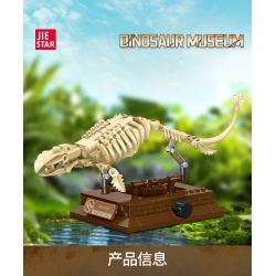 JIESTAR 57037 BẢO TÀNG KHỦNG LONG MOSASAURUS bộ đồ chơi xếp lắp ráp ghép mô hình DINOSAUR MUSSUM 191 khối