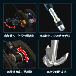 KAIYU KEEYEE WORLD K96227 96227 CẦN CÂU GIỌT NƯỚC bộ đồ chơi xếp lắp ráp ghép mô hình Creator FISHING Sáng Tạo 425 khối