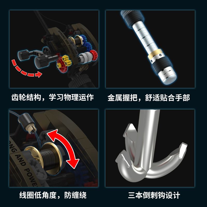 KAIYU KEEYEE WORLD K96227 96227 CẦN CÂU GIỌT NƯỚC bộ đồ chơi xếp lắp ráp ghép mô hình Creator FISHING Sáng Tạo 425 khối