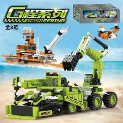 Kazi KY80471 80471 G-CHENG KỸ THUẬT 4 TRONG 1 8 MẪU bộ đồ chơi xếp lắp ráp ghép mô hình Creator Sáng Tạo 974 khối