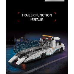 LE YI 31067 TRAILER CHUYÊN NGHIỆP TIÊU CHUẨN bộ đồ chơi xếp lắp ráp ghép mô hình Creator VAN TOW PRO Sáng Tạo 672 khối
