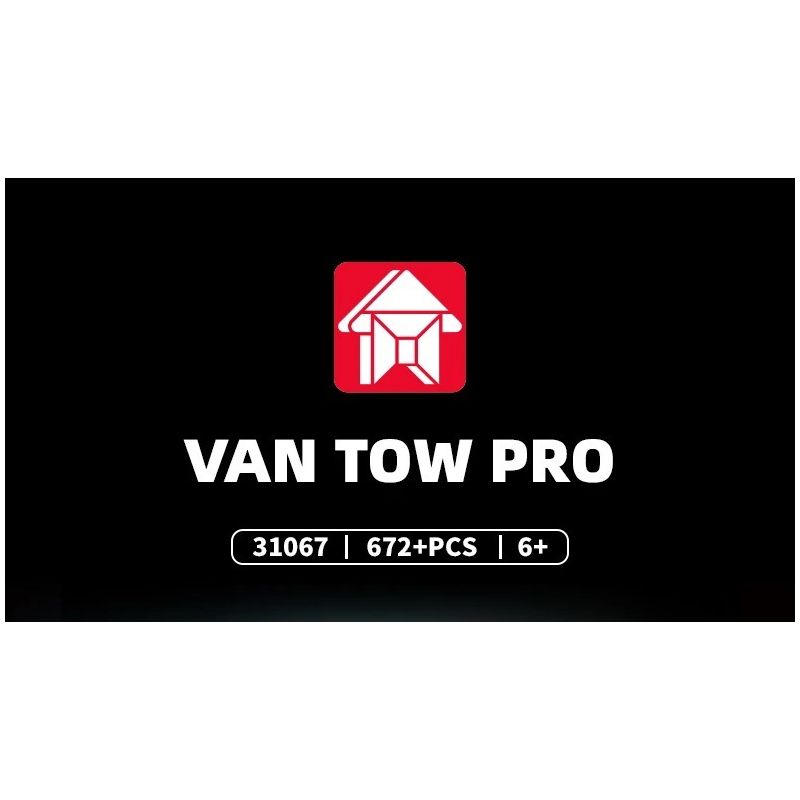 LE YI 31067 TRAILER CHUYÊN NGHIỆP TIÊU CHUẨN bộ đồ chơi xếp lắp ráp ghép mô hình Creator VAN TOW PRO Sáng Tạo 672 khối