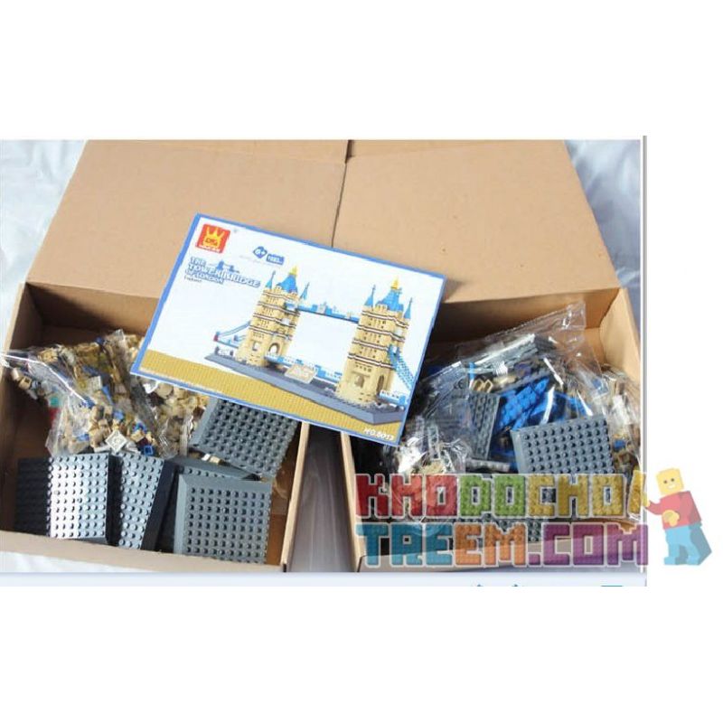 WANGE DR.LUCK 8013 5215 non  CẦU THÁP LUÂN ĐÔN bộ đồ chơi xếp lắp ráp ghép mô hình Creator THE TOWER BRIDGE OF LONDON Sáng Tạo 1033 khối