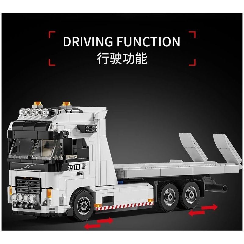 LE YI 31068 SIÊU TRAILER KHỔNG LỒ bộ đồ chơi xếp lắp ráp ghép mô hình Creator MEGA TOW PRO Sáng Tạo 670 khối