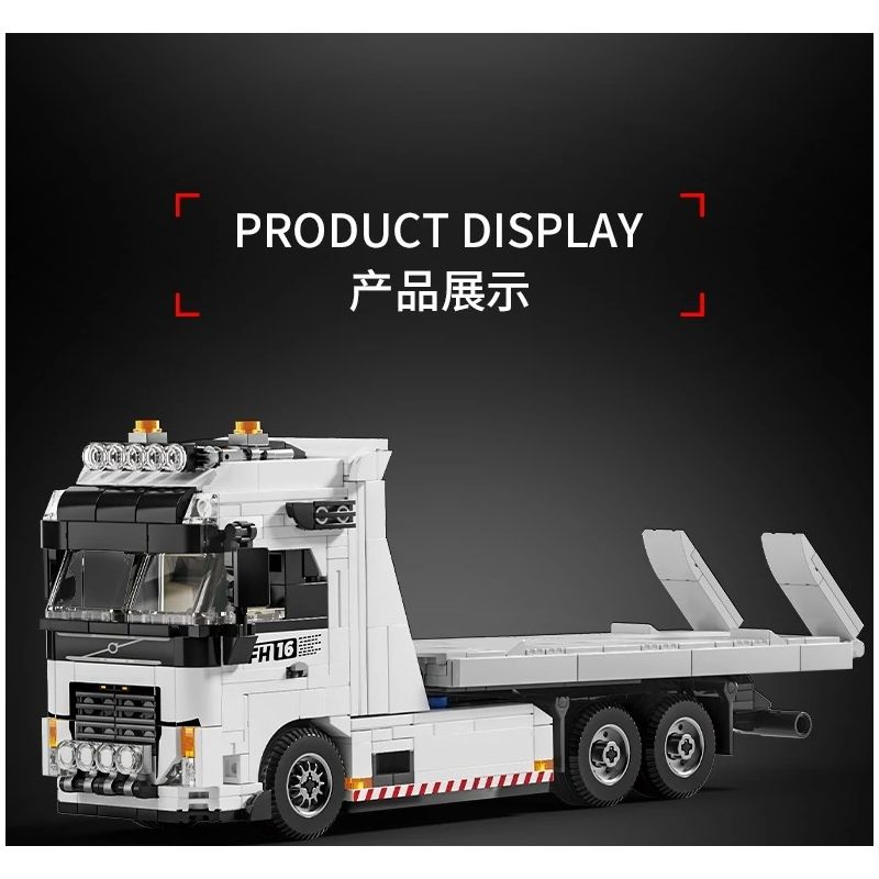 LE YI 31068 SIÊU TRAILER KHỔNG LỒ bộ đồ chơi xếp lắp ráp ghép mô hình Creator MEGA TOW PRO Sáng Tạo 670 khối