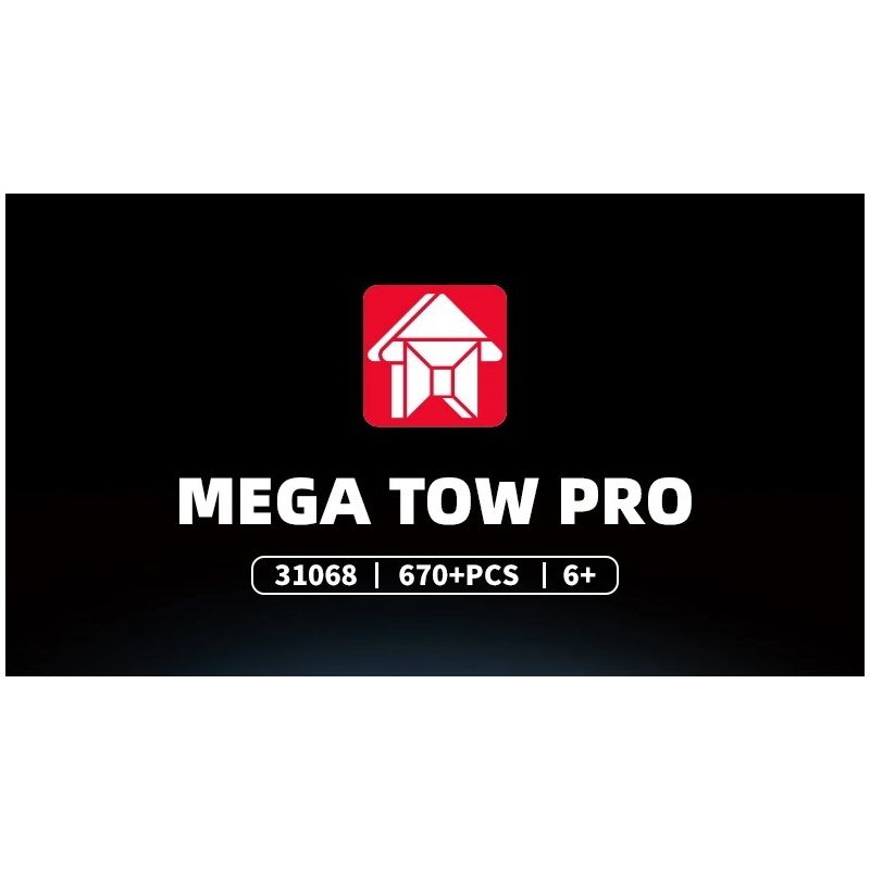 LE YI 31068 SIÊU TRAILER KHỔNG LỒ bộ đồ chơi xếp lắp ráp ghép mô hình Creator MEGA TOW PRO Sáng Tạo 670 khối