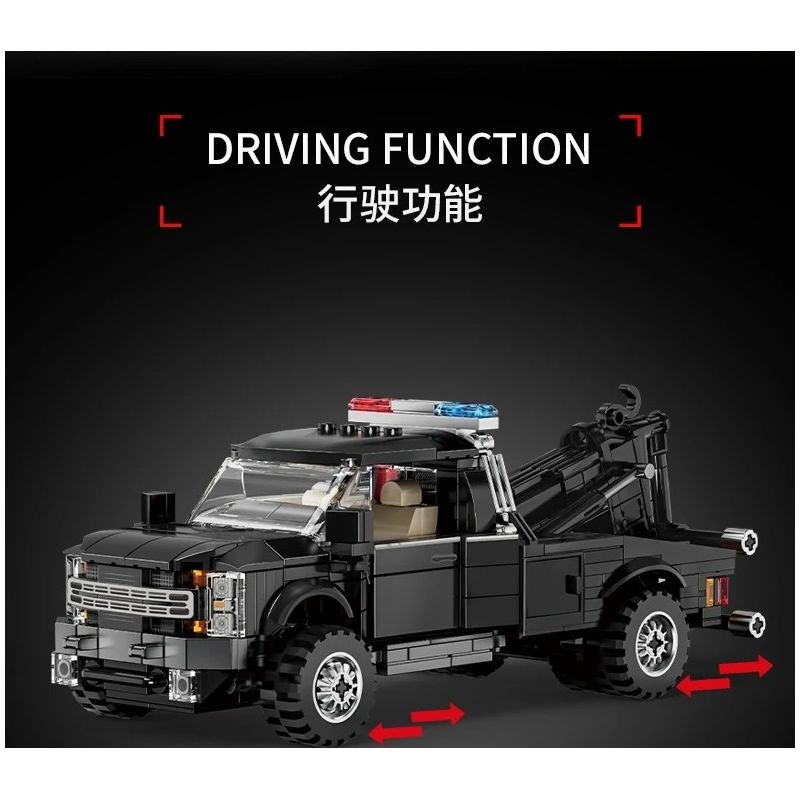 LE YI 31069 XE KÉO HẠNG NẶNG bộ đồ chơi xếp lắp ráp ghép mô hình Creator HEAVY-DUTY TOW PRO Sáng Tạo 594 khối