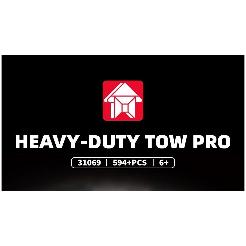 LE YI 31069 XE KÉO HẠNG NẶNG bộ đồ chơi xếp lắp ráp ghép mô hình Creator HEAVY-DUTY TOW PRO Sáng Tạo 594 khối