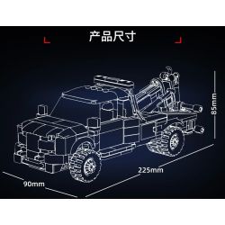 LE YI 31069 XE KÉO HẠNG NẶNG bộ đồ chơi xếp lắp ráp ghép mô hình Creator HEAVY-DUTY TOW PRO Sáng Tạo 594 khối