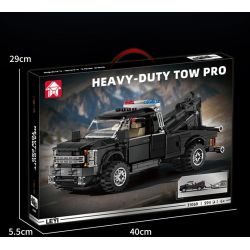 LE YI 31069 XE KÉO HẠNG NẶNG bộ đồ chơi xếp lắp ráp ghép mô hình Creator HEAVY-DUTY TOW PRO Sáng Tạo 594 khối