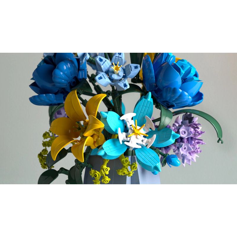 NIFELIZ NF10337 10337 BỘ BÌNH HOA DẠI bộ đồ chơi xếp lắp ráp ghép mô hình Creator WILDFLOWER BOUQUET WITH VASE Sáng Tạo 902 khối