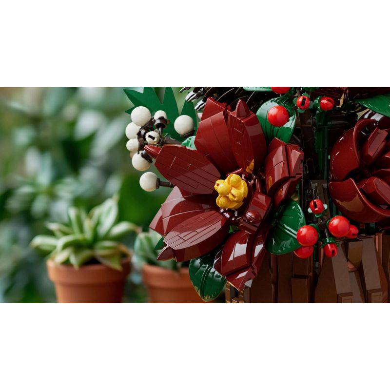 NIFELIZ NF10347 10347 BÓ HOA GIÁNG SINH bộ đồ chơi xếp lắp ráp ghép mô hình Creator CHRISTMAS FLOWERS Sáng Tạo 767 khối