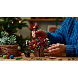 NIFELIZ NF10347 10347 BÓ HOA GIÁNG SINH bộ đồ chơi xếp lắp ráp ghép mô hình Creator CHRISTMAS FLOWERS Sáng Tạo 767 khối