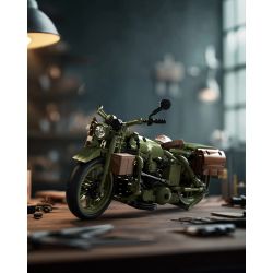 NIFELIZ NF10333 10333 MÔ TÔ HARLEY DAVIDSON WLA bộ đồ chơi xếp lắp ráp ghép mô hình Technic HARLEY-DAVIDSON WLA MOTORCYCLE Kỹ Thuật Công Nghệ Cao Mô Hình Phương Tiện 833 khối