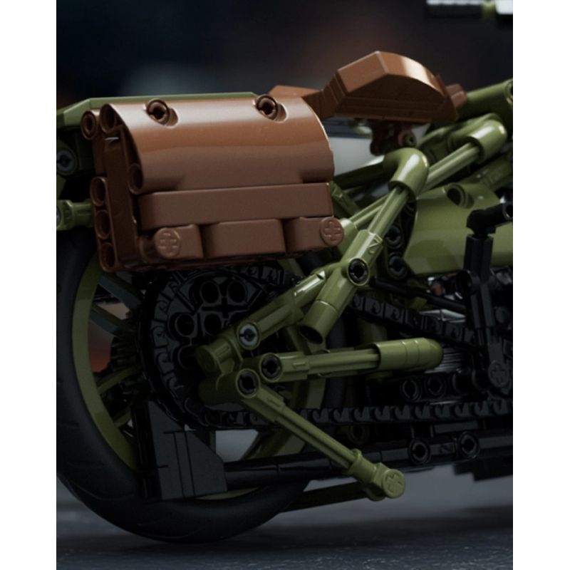 NIFELIZ NF10333 10333 MÔ TÔ HARLEY DAVIDSON WLA bộ đồ chơi xếp lắp ráp ghép mô hình Technic HARLEY-DAVIDSON WLA MOTORCYCLE Kỹ Thuật Công Nghệ Cao Mô Hình Phương Tiện 833 khối