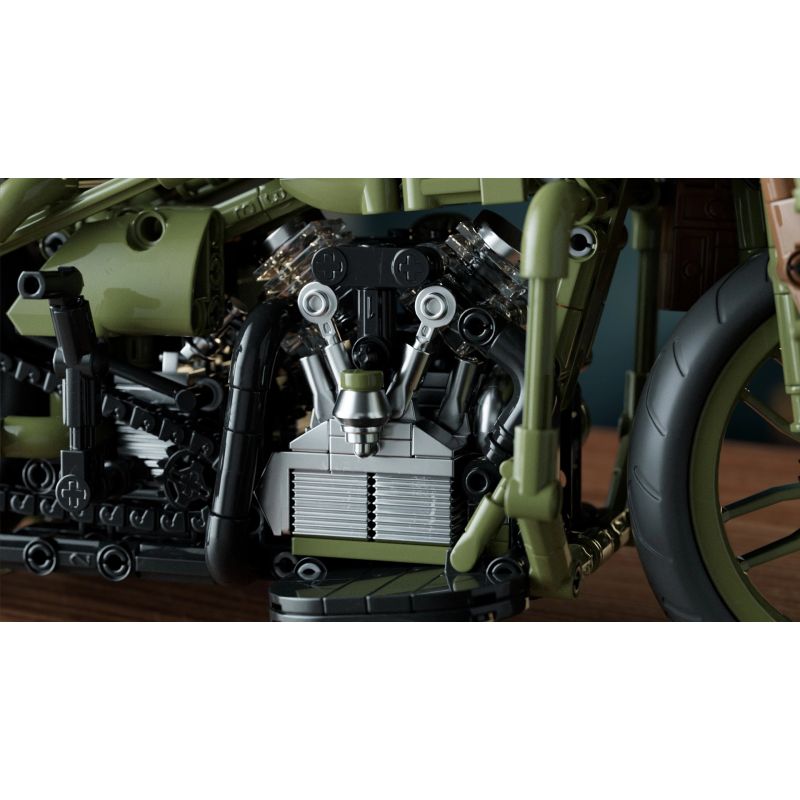 NIFELIZ NF10333 10333 MÔ TÔ HARLEY DAVIDSON WLA bộ đồ chơi xếp lắp ráp ghép mô hình Technic HARLEY-DAVIDSON WLA MOTORCYCLE Kỹ Thuật Công Nghệ Cao Mô Hình Phương Tiện 833 khối