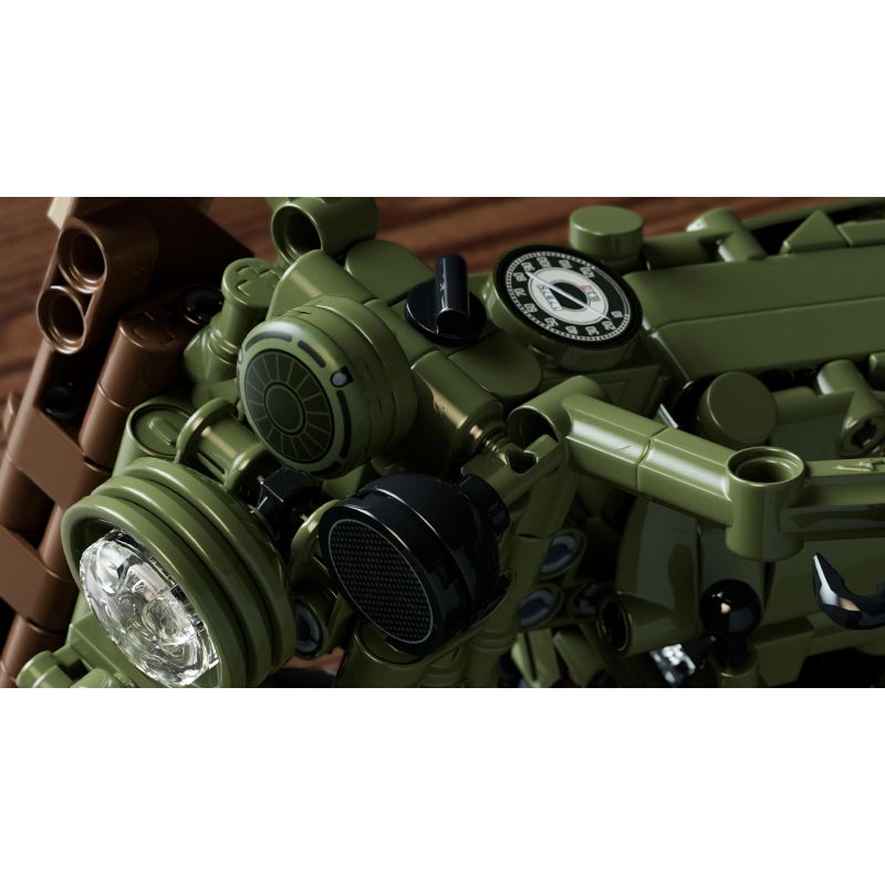 NIFELIZ NF10333 10333 MÔ TÔ HARLEY DAVIDSON WLA bộ đồ chơi xếp lắp ráp ghép mô hình Technic HARLEY-DAVIDSON WLA MOTORCYCLE Kỹ Thuật Công Nghệ Cao Mô Hình Phương Tiện 833 khối