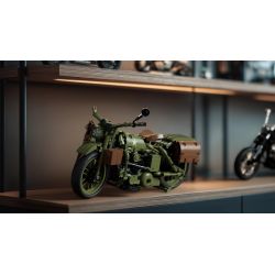 NIFELIZ NF10333 10333 MÔ TÔ HARLEY DAVIDSON WLA bộ đồ chơi xếp lắp ráp ghép mô hình Technic HARLEY-DAVIDSON WLA MOTORCYCLE Kỹ Thuật Công Nghệ Cao Mô Hình Phương Tiện 833 khối