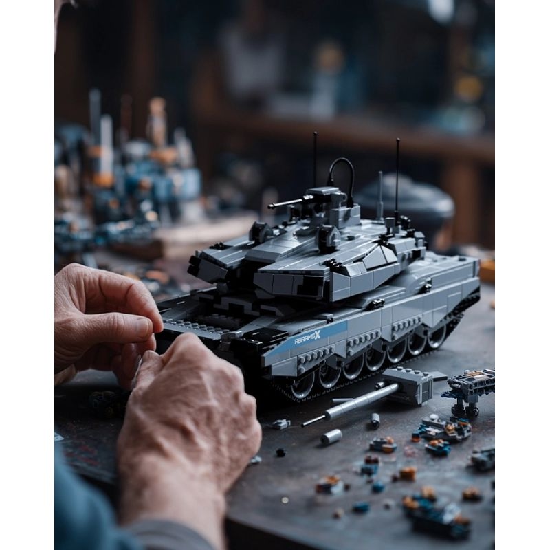 NIFELIZ NF10300 10300 XE TĂNG CHIẾN ĐẤU CHỦ LỰC M1 ABRAMS bộ đồ chơi xếp lắp ráp ghép mô hình Military Army ABRAMS-X TANK Quân Sự Bộ Đội 2136 khối