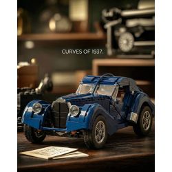 NIFELIZ NF10320 10320 BUGATTI TYPE 57SC ĐẠI TÂY DƯƠNG bộ đồ chơi xếp lắp ráp ghép mô hình Creator ATLANTIC Sáng Tạo 1127 khối