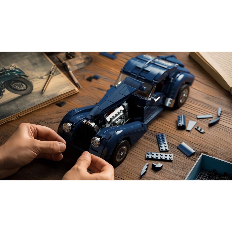 NIFELIZ NF10320 10320 BUGATTI TYPE 57SC ĐẠI TÂY DƯƠNG bộ đồ chơi xếp lắp ráp ghép mô hình Creator ATLANTIC Sáng Tạo 1127 khối