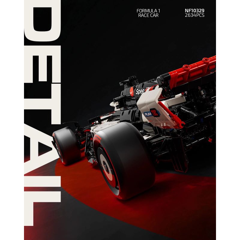NIFELIZ NF10329 10329 ĐỘI HAAS F1 V-25 bộ đồ chơi xếp lắp ráp ghép mô hình Technic V-25 F1 RACING CAR Kỹ Thuật Công Nghệ Cao Mô Hình Phương Tiện 2634 khối