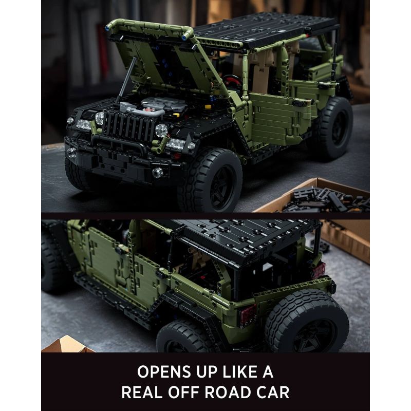 NIFELIZ NF10324 10324 XE JEEP WILLY ĐỊA HÌNH bộ đồ chơi xếp lắp ráp ghép mô hình Technic WILLIS OFF-ROAD CAR Kỹ Thuật Công Nghệ Cao Mô Hình Phương Tiện 2899 khối