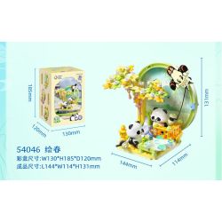 JIALE SPECIAL 54045 BỘ SƯU TẬP PHƯƠNG ĐÔNG CỜ VUA VUI NHỘN bộ đồ chơi xếp lắp ráp ghép mô hình