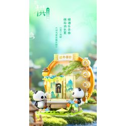 JIALE SPECIAL 54046 BỘ SƯU TẬP PHƯƠNG ĐÔNG TRANH MÙA XUÂN bộ đồ chơi xếp lắp ráp ghép mô hình