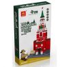 WANGE DR.LUCK 8017 5219 non  THÁP CHUÔNG SPASSKAYA bộ đồ chơi xếp lắp ráp ghép mô hình Mini Modular THE SPASSKAYA TOWER OF MOSCOW KREMLIN Đường Phố Thu Nhỏ 1048 khối