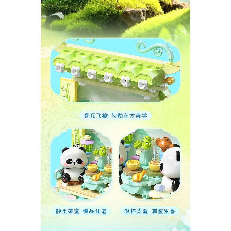 JIALE SPECIAL 54046 BỘ SƯU TẬP PHƯƠNG ĐÔNG TRANH MÙA XUÂN bộ đồ chơi xếp lắp ráp ghép mô hình