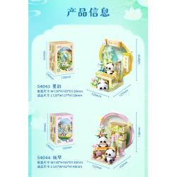 JIALE SPECIAL 54046 BỘ SƯU TẬP PHƯƠNG ĐÔNG TRANH MÙA XUÂN bộ đồ chơi xếp lắp ráp ghép mô hình