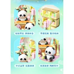 JIALE SPECIAL 54046 BỘ SƯU TẬP PHƯƠNG ĐÔNG TRANH MÙA XUÂN bộ đồ chơi xếp lắp ráp ghép mô hình