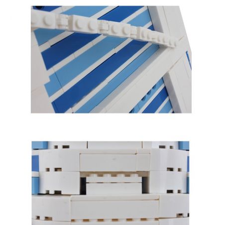 WANGE DR.LUCK 8018 5220 non  KHÁCH SẠN HẠNG SANG BURJAL ARAB Ở DUBAI bộ đồ chơi xếp lắp ráp ghép mô hình Mini Modular THE BURJAL ARAB HOTEL OF DUBAI Đường Phố Thu Nhỏ 1307 khối