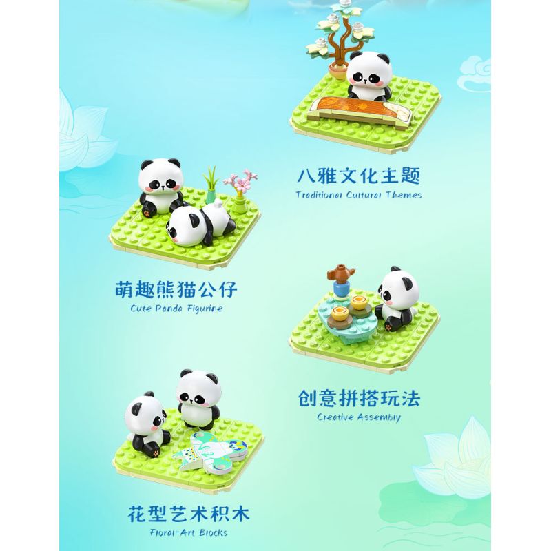 JIALE SPECIAL 54047 TỤ HỘI PHƯƠNG ĐÔNG TRÀ ĐẠO bộ đồ chơi xếp lắp ráp ghép mô hình