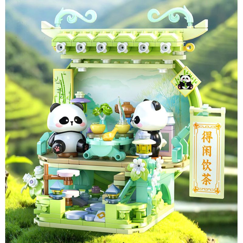 JIALE SPECIAL 54048 TẬP HỢP PHƯƠNG ĐÔNG ĐI BÈ bộ đồ chơi xếp lắp ráp ghép mô hình