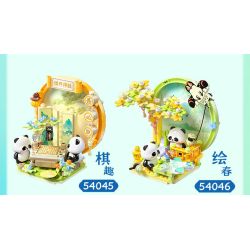 JIALE SPECIAL 54048 TẬP HỢP PHƯƠNG ĐÔNG ĐI BÈ bộ đồ chơi xếp lắp ráp ghép mô hình