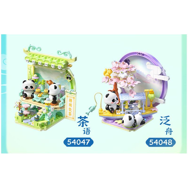 JIALE SPECIAL 54048 TẬP HỢP PHƯƠNG ĐÔNG ĐI BÈ bộ đồ chơi xếp lắp ráp ghép mô hình