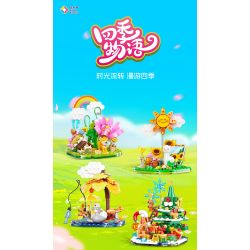 JIALE SPECIAL 54020 CHUYỆN CÁC MÙA CHIỀU HẠ bộ đồ chơi xếp lắp ráp ghép mô hình 186 khối