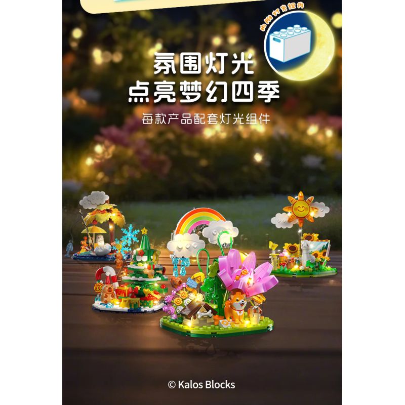 JIALE SPECIAL 54020 CHUYỆN CÁC MÙA CHIỀU HẠ bộ đồ chơi xếp lắp ráp ghép mô hình 186 khối