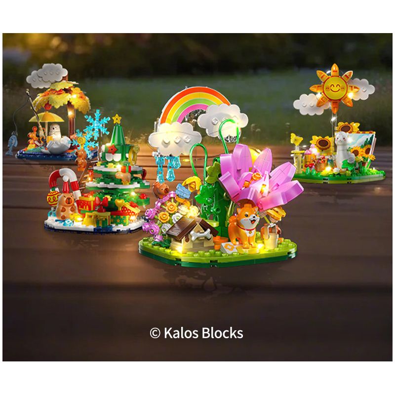 JIALE SPECIAL 54020 CHUYỆN CÁC MÙA CHIỀU HẠ bộ đồ chơi xếp lắp ráp ghép mô hình 186 khối