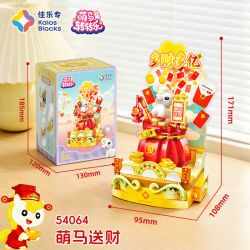 JIALE SPECIAL 54064 VÒNG QUAY NGỰA DỄ THƯƠNG NHỮNG CHÚ MANG LẠI TIỀN bộ đồ chơi xếp lắp ráp ghép mô hình Creator Sáng Tạo