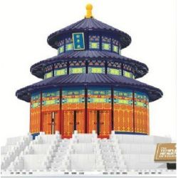 WANGE DR.LUCK 8020 5222 non  THIÊN ĐÀN THỜ TRỜI bộ đồ chơi xếp lắp ráp ghép mô hình Mini Modular THE TEMPLE OF HEAVEN BEIJING Đường Phố Thu Nhỏ 758 khối