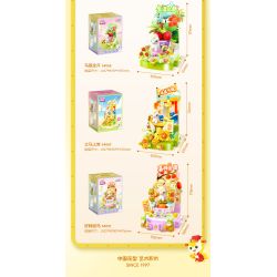 JIALE SPECIAL 54067 VÒNG QUAY NGỰA DỄ THƯƠNG SỐNG MAY MẮN bộ đồ chơi xếp lắp ráp ghép mô hình Creator Sáng Tạo