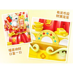 JIALE SPECIAL 54067 VÒNG QUAY NGỰA DỄ THƯƠNG SỐNG MAY MẮN bộ đồ chơi xếp lắp ráp ghép mô hình Creator Sáng Tạo